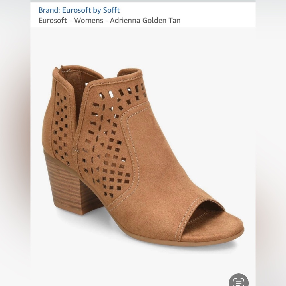 Euro Soft Open Toe 8.5 Booties - Picture 5 of 6